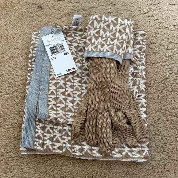 Michael Kors Scarf, Gloves, and Hat Set - Picture 1 of 3